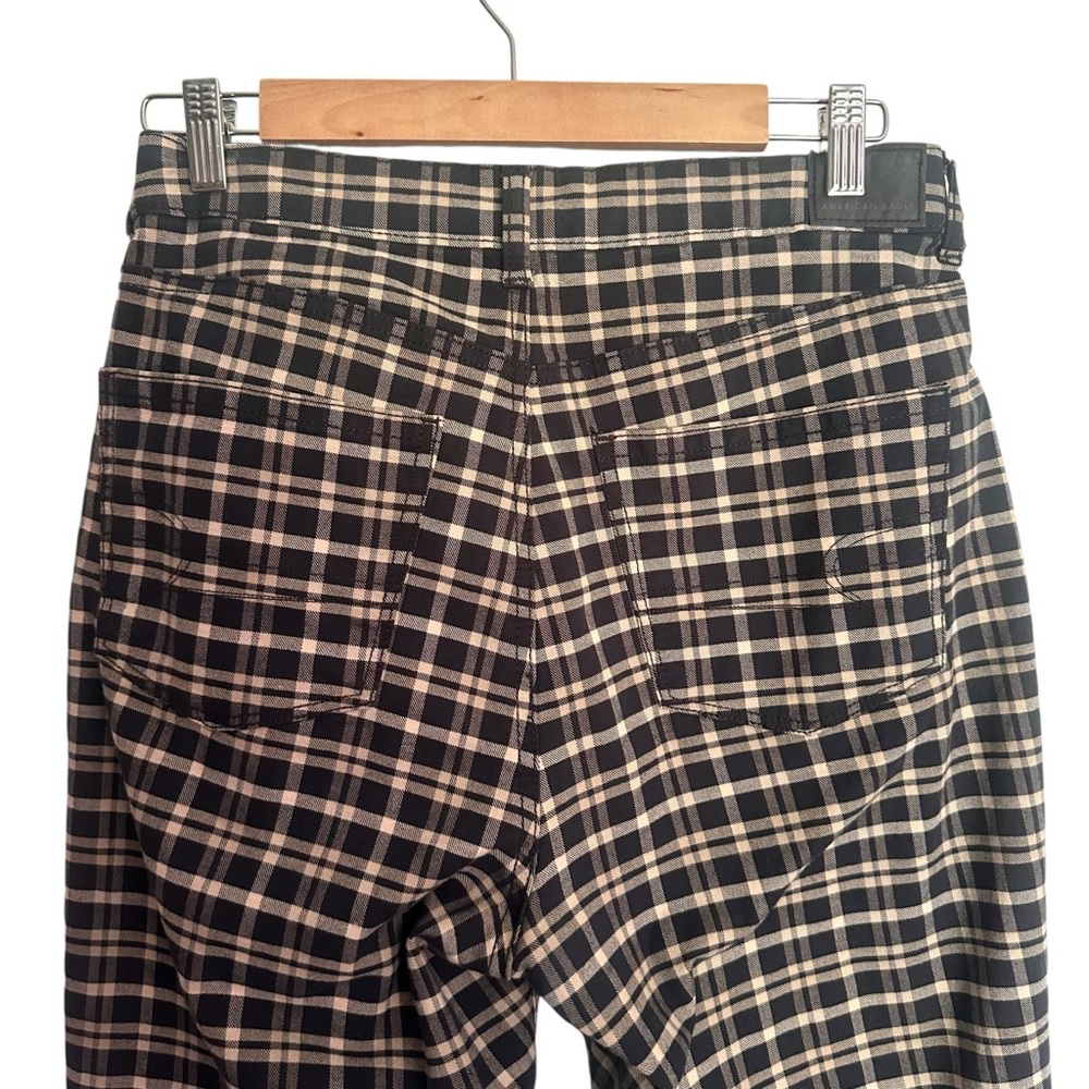 American Eagle Plaid Stretch Mom Jeans Size 8 - Picture 5 of 6